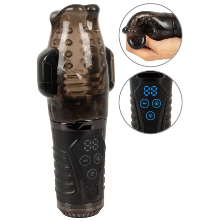 Masturbator mit Doppel-Vibration & Saugfunktion