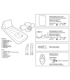 Sexmaschine „Velvet Luxury Bed“ inklusive 2 Naturvibratoren