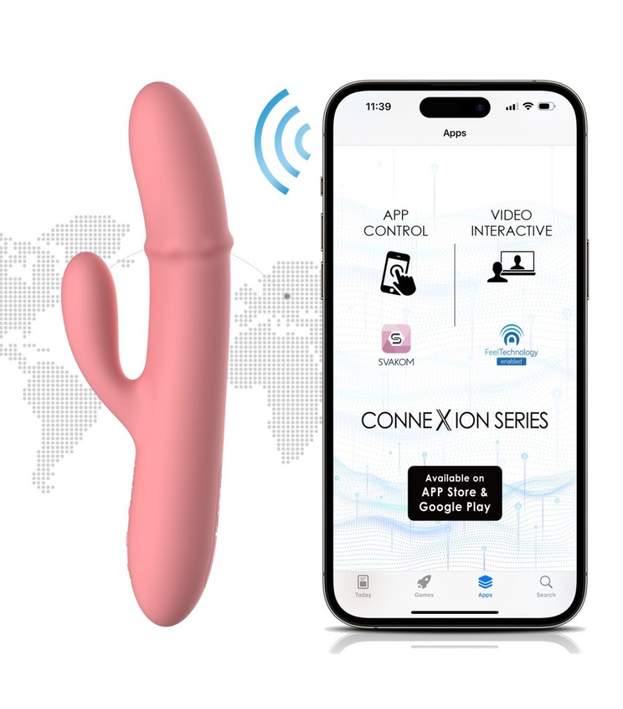 Rabbitvibrator „Mora Neo“ mit beweglichem Massagering