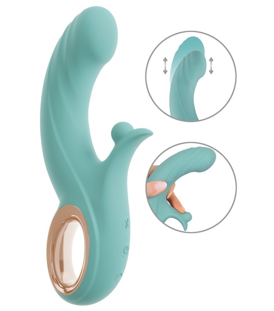 Stoßvibrator mit Kugel-Klitorisvibrator