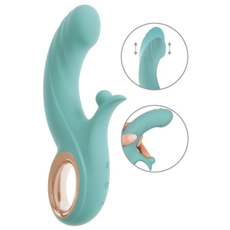 Stoßvibrator mit Kugel-Klitorisvibrator