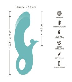 Stoßvibrator mit Kugel-Klitorisvibrator