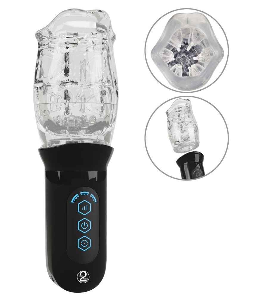 Masturbator mit rotierendem Super Soft Sleeve-Cup
