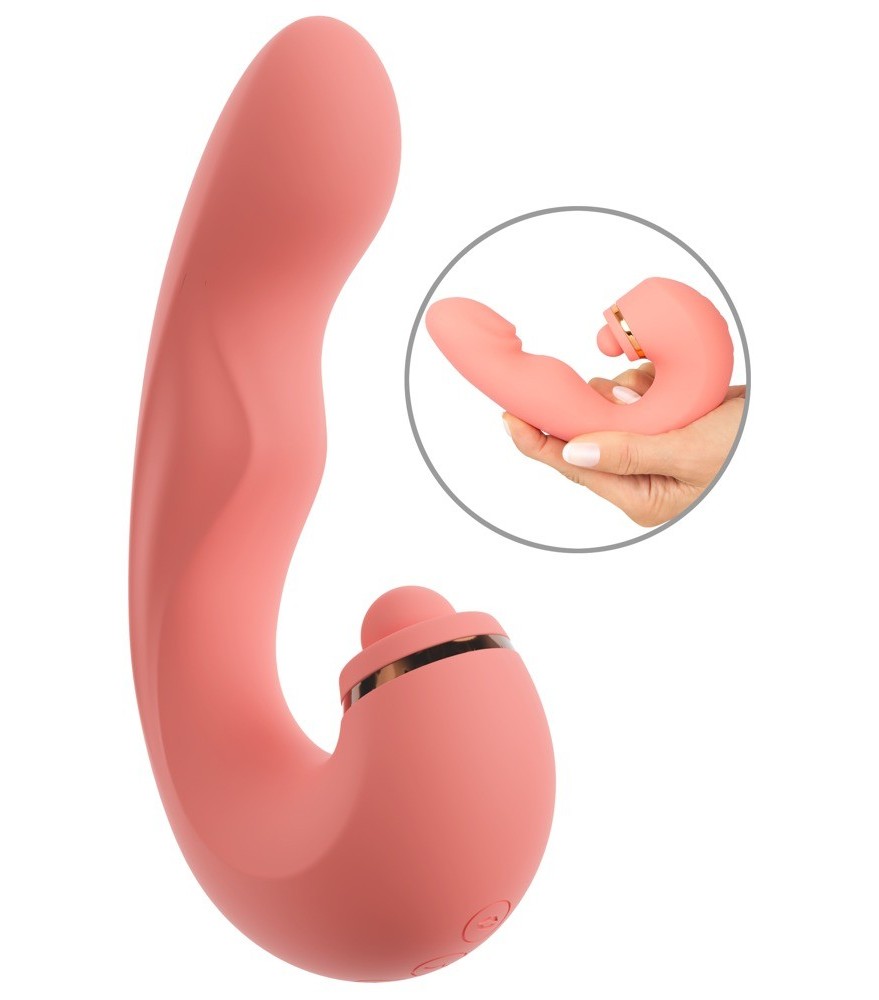 G-Punkt-Vibrator „be Impulsive“ mit pulsierender Klitoris-Kugel