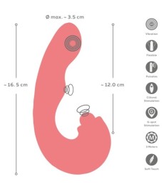 G-Punkt-Vibrator „be Impulsive“ mit pulsierender Klitoris-Kugel