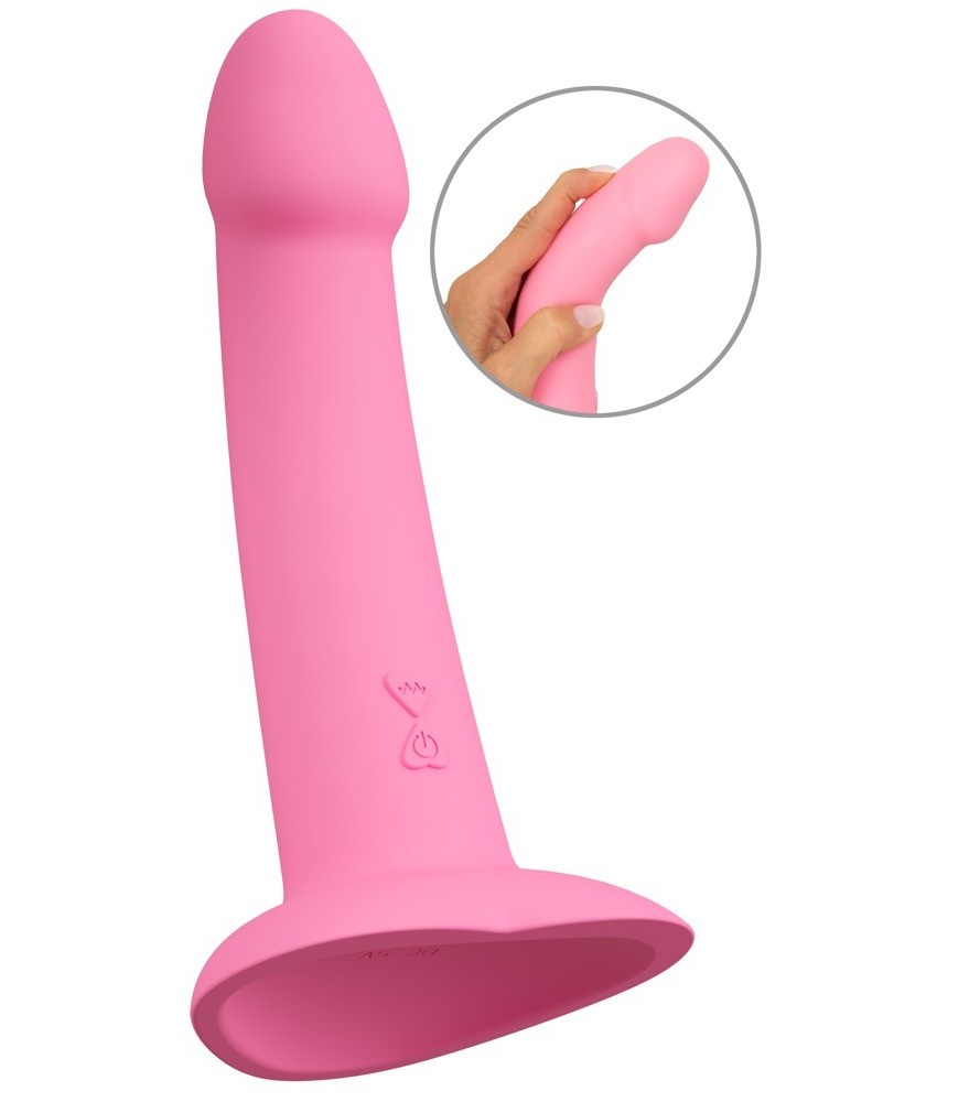 Vibrator „Heart Guy Pink“ mit herzförmigem Saugfuß