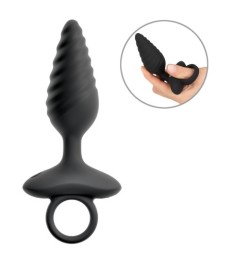 Vibro-Analplug im Spiral-Design