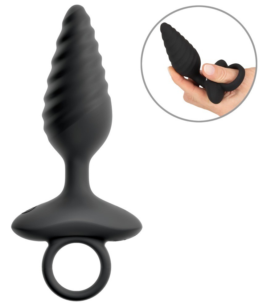 Vibro-Analplug im Spiral-Design