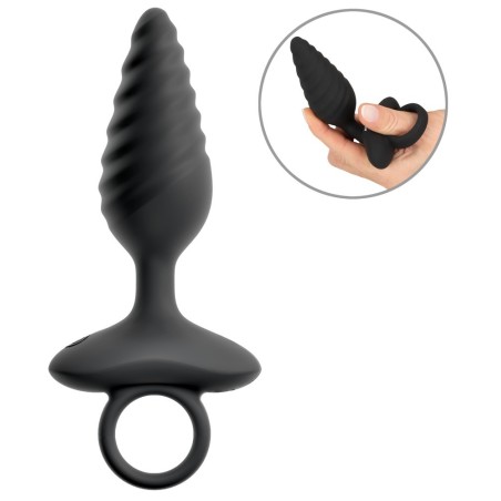 Vibro-Analplug im Spiral-Design