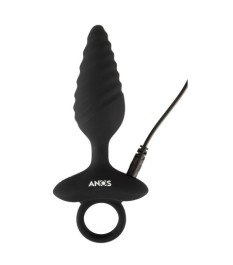 Vibro-Analplug im Spiral-Design