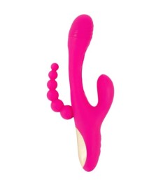 Rabbitvibrator „Triple Vibe With Flicking Tongue“ mit Anal-Stimulator