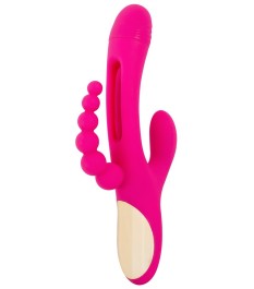 Rabbitvibrator „Triple Vibe With Flicking Tongue“ mit Anal-Stimulator