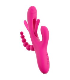 Rabbitvibrator „Triple Vibe With Flicking Tongue“ mit Anal-Stimulator