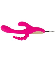 Rabbitvibrator „Triple Vibe With Flicking Tongue“ mit Anal-Stimulator