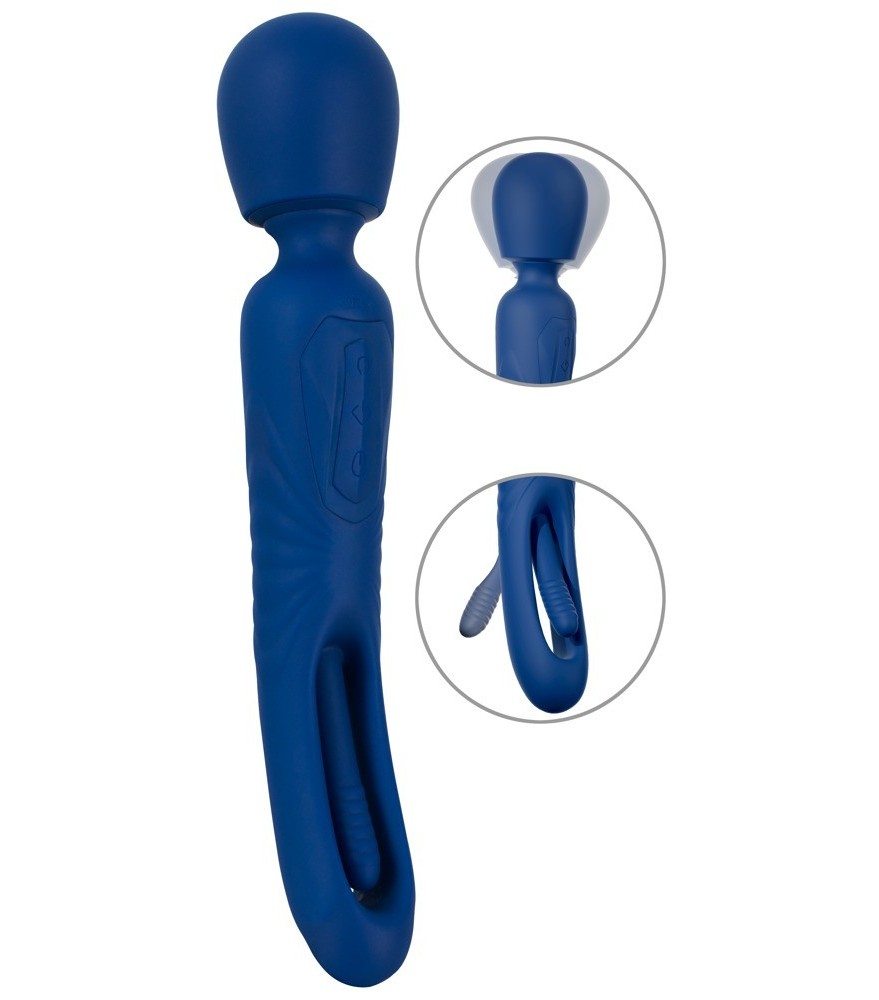 Massagestab „2in1 Wand with Flicking Tongue“