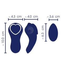 Panty-Vibrator „Heart“ mit Fernbedienung