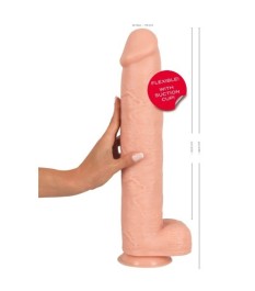 Naturdildo "Giant 3XL" mit Saugfuß