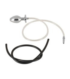 Penis- und Analplug mit Verbindungsschlauch „P*** to A**”