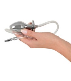 Penis- und Analplug mit Verbindungsschlauch „P*** to A**”