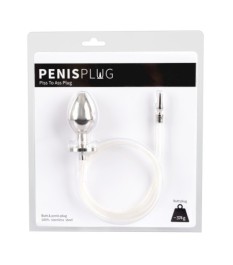 Penis- und Analplug mit Verbindungsschlauch „P*** to A**”