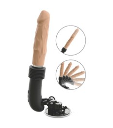 Stoßvibrator „RC Fucking Machine Flesh“ mit abnehmbarem Saugfuß