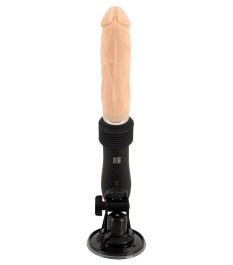 Stoßvibrator „RC Fucking Machine Flesh“ mit abnehmbarem Saugfuß