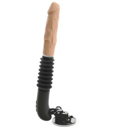 Stoßvibrator „RC Fucking Machine Flesh“ mit abnehmbarem Saugfuß