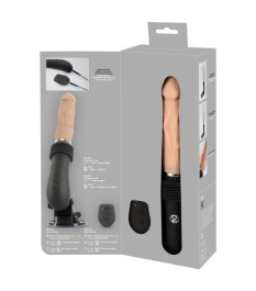 Stoßvibrator „RC Fucking Machine Flesh“ mit abnehmbarem Saugfuß