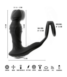 Rabbitvibrator „Triple Vibe With Flicking Tongue“ mit Anal-Stimulator