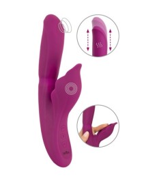 Rabbitvibrator „Triple Vibe With Flicking Tongue“ mit Anal-Stimulator