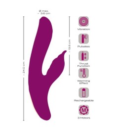 Rabbitvibrator mit 4 Funktionen