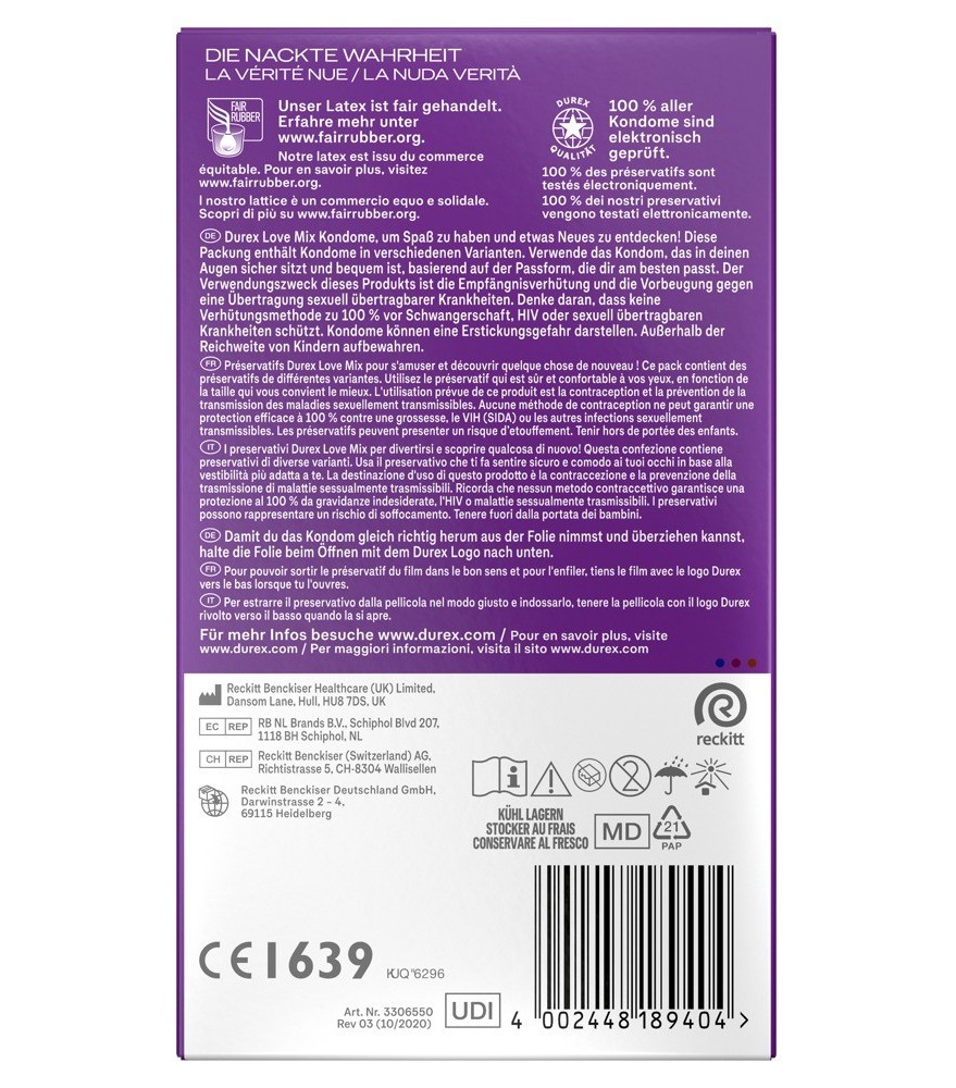 Kondome „Natural Feeling“ latexfrei