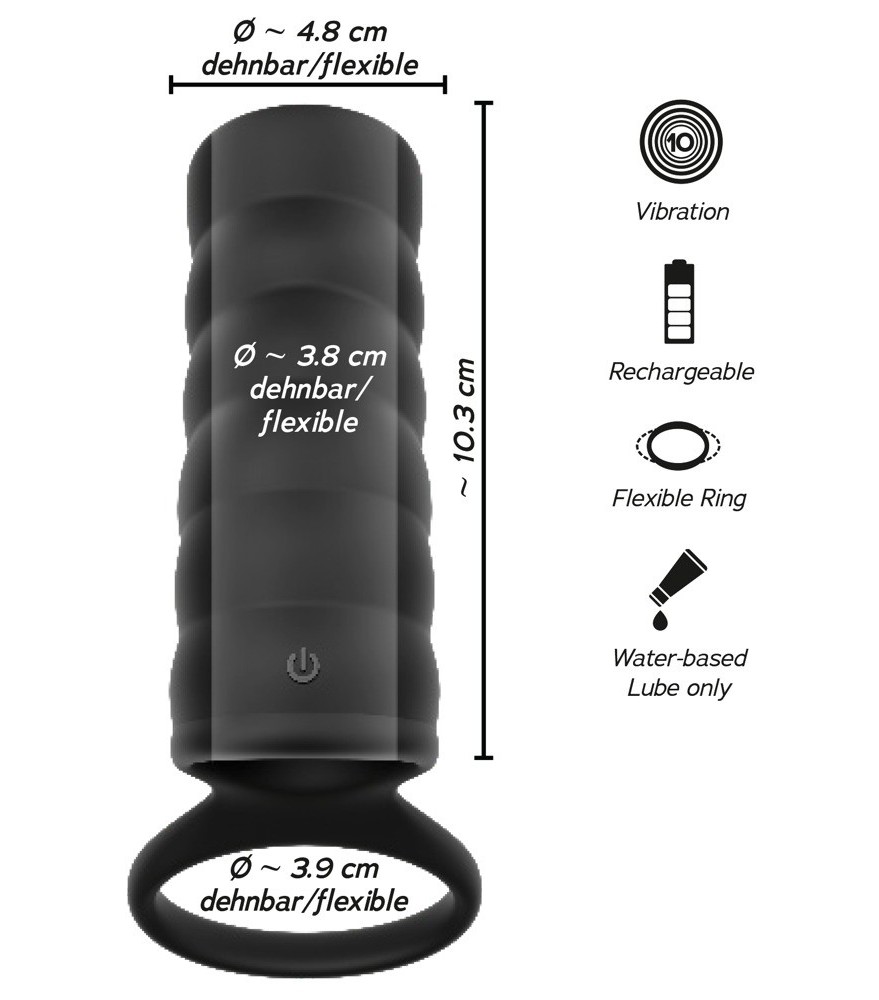 Rabbitvibrator mit Stoßfunktion