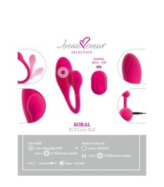 Vibro-Ei „KORAL“ mit Fernbedienung