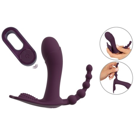 Silikon-Pants „Ultra Realistic Vibrating“ mit Vibro-Penis und Hoden