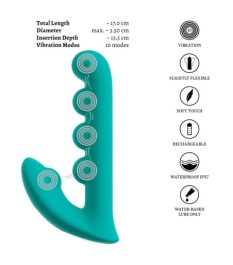 Rabbitvibrator „SYLORA“ mit Vibrokugeln