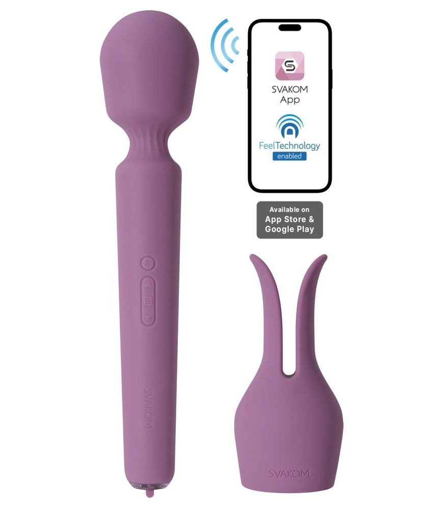 Massagestab „Emma Neo 2“ inklusive Bunny-Aufsatz