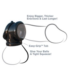 Penisring „Rock Hard Cock Pipe“ mit Hodenring