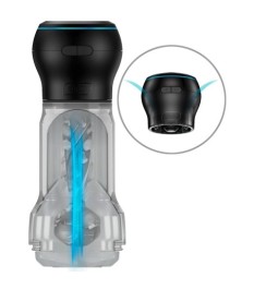 2-teiliges Masturbator-Set „Feel Pocket Stroker Crystal + PowerBlow Combo“