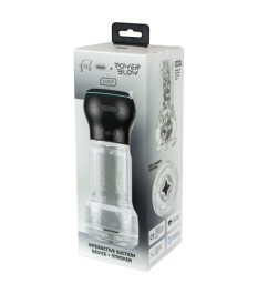 2-teiliges Masturbator-Set „Feel Pocket Stroker Crystal + PowerBlow Co
