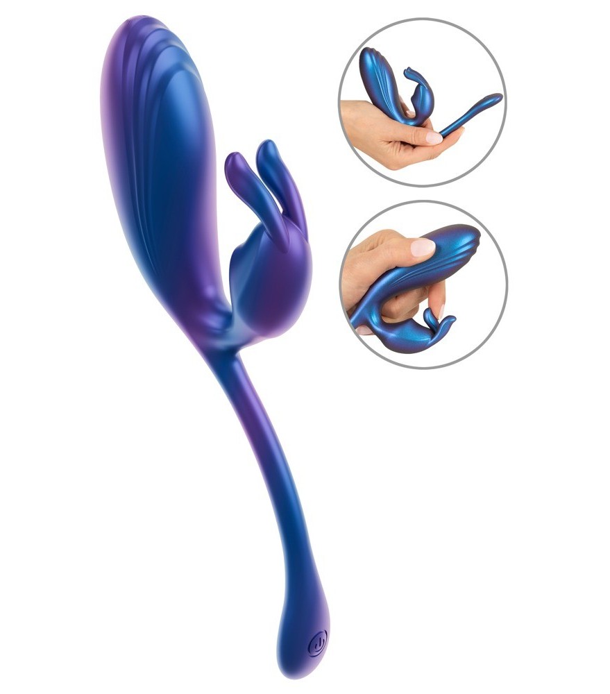 Vibro-Ei „Flexible Double Bullet“ mit Klitorisstimulator