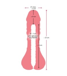 Penishülle „2in1 Extension + Masturbator“, 21 cm lang, 13 cm tief