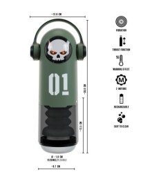 Masturbator „SKULL“ mit 3 automatischen Funktionen