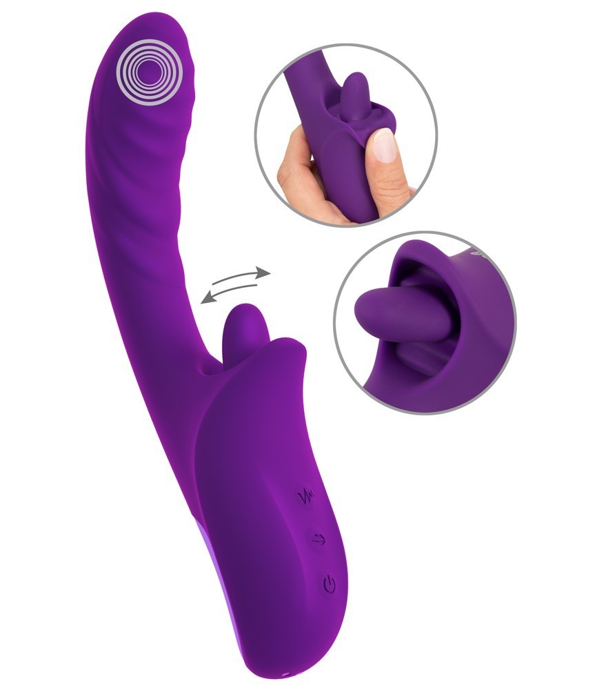 Vibrator „be Naughty“ mit Zungen-Klitorisreizer