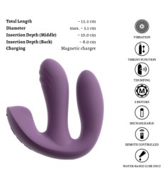 Triple-Vibrator „MIREVA“ mit Fernbedienung