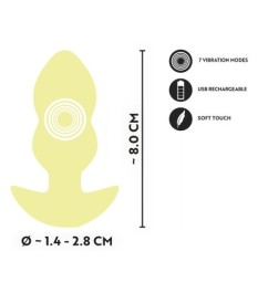 Analplug mit Tiefen-Vibration in 7 Modi