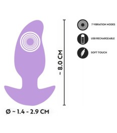 Analplug mit Tiefen-Vibration in 7 Modi