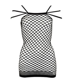 Kleid aus grobem Netzmaterial