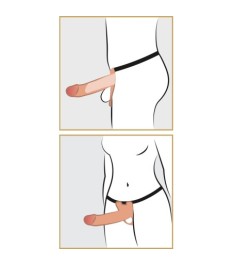 Strap-on Sleeve, mit Hodenloch