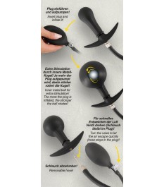 Aufblasbarer Plug „Inflatable Plug“, mit abnehmbarem Schlauch